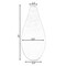 Uniquewise Contemporary Bamboo Floor Flower Vase Tear Drop Design for Dining, Living, Entryway, Large Green QI004271.L - alternate 6